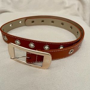 Faux Leather Belt - Women’s Brown Belt. 39”